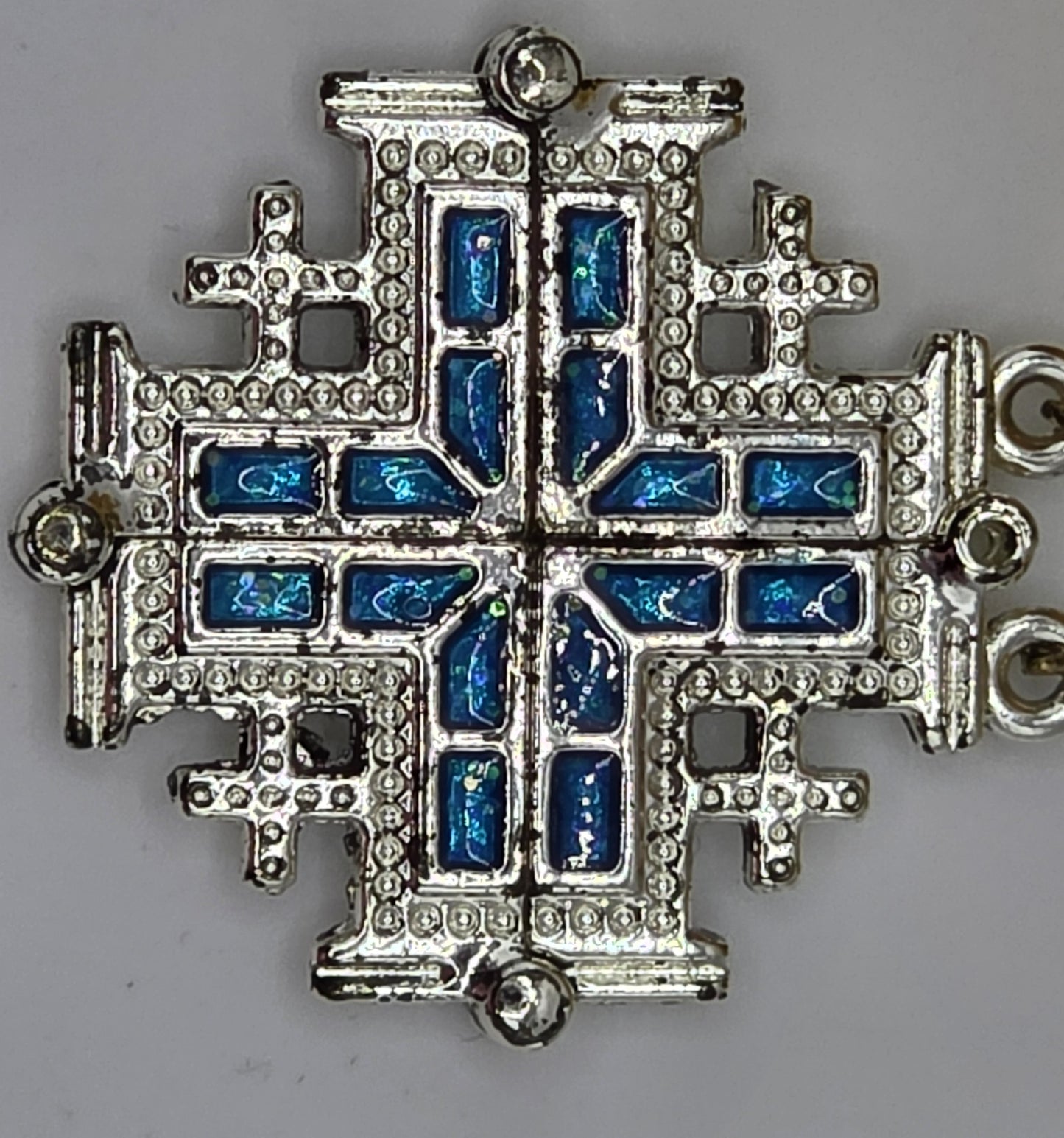 Jerusalem Cross Pendant with Chain 3 cm x 3 cm