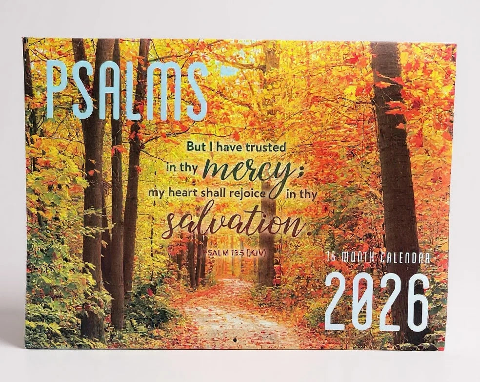 A4 Wall 2026 Calendar Psalms Australia Print 16-month Calendar2026