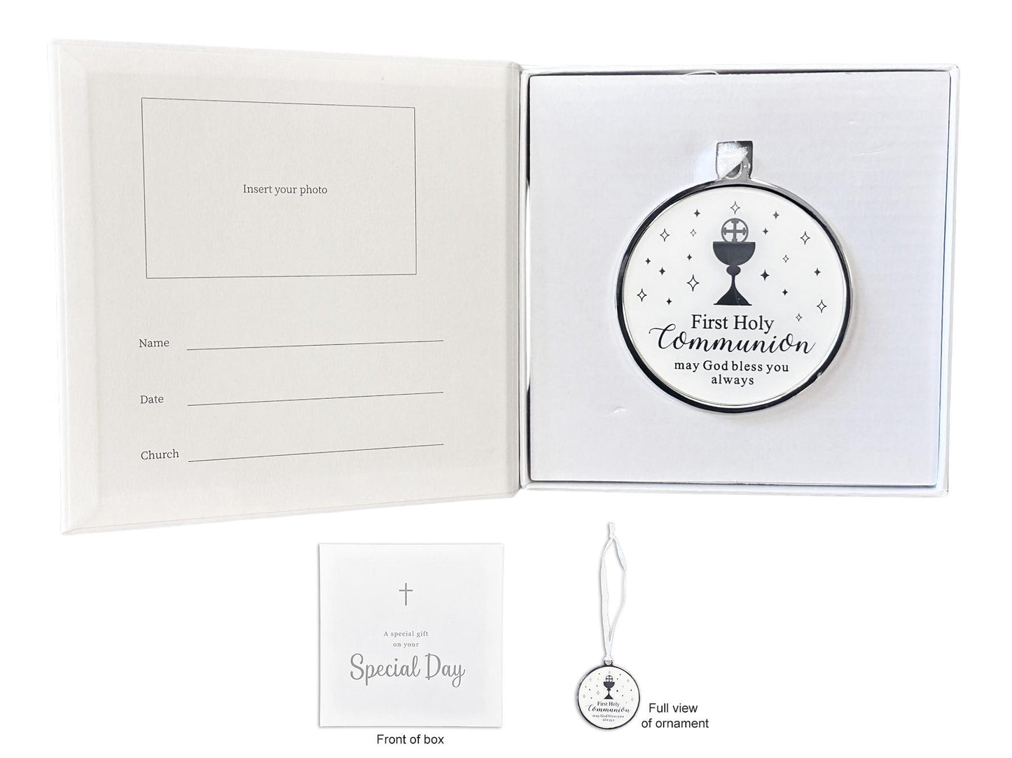 First Holy Communion Ornament in Gift Box – Keepsake Hanging Decoration