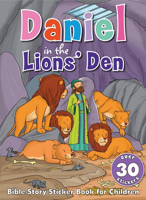 Daniel in the Lions' Den Bible sticker activity book for children