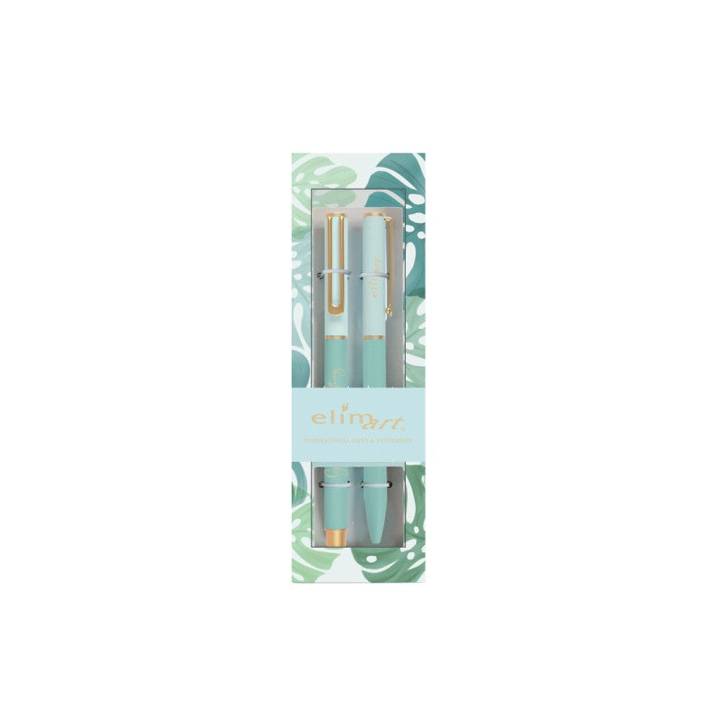 Gift Pen Set (Give Thanks)- Turquoise with Case