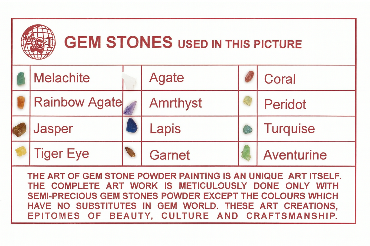 Jesus Hand Crafted Frame with Gemstones 34 x 26cm-Hand Made