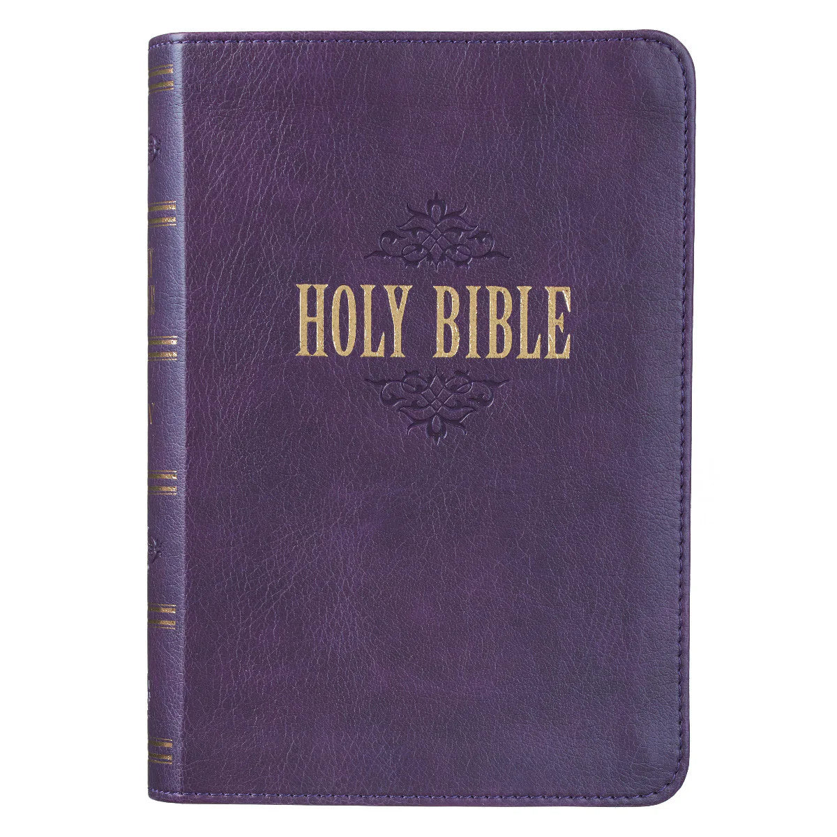 KJV Bible - Purple Faux Leather Large Print Compact