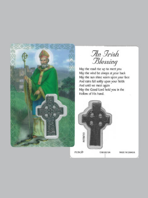 LAM. C&M ST PATRICK 54 X 85MM - 100% DURABLE PLASTIC - SOUVENIR CHARM