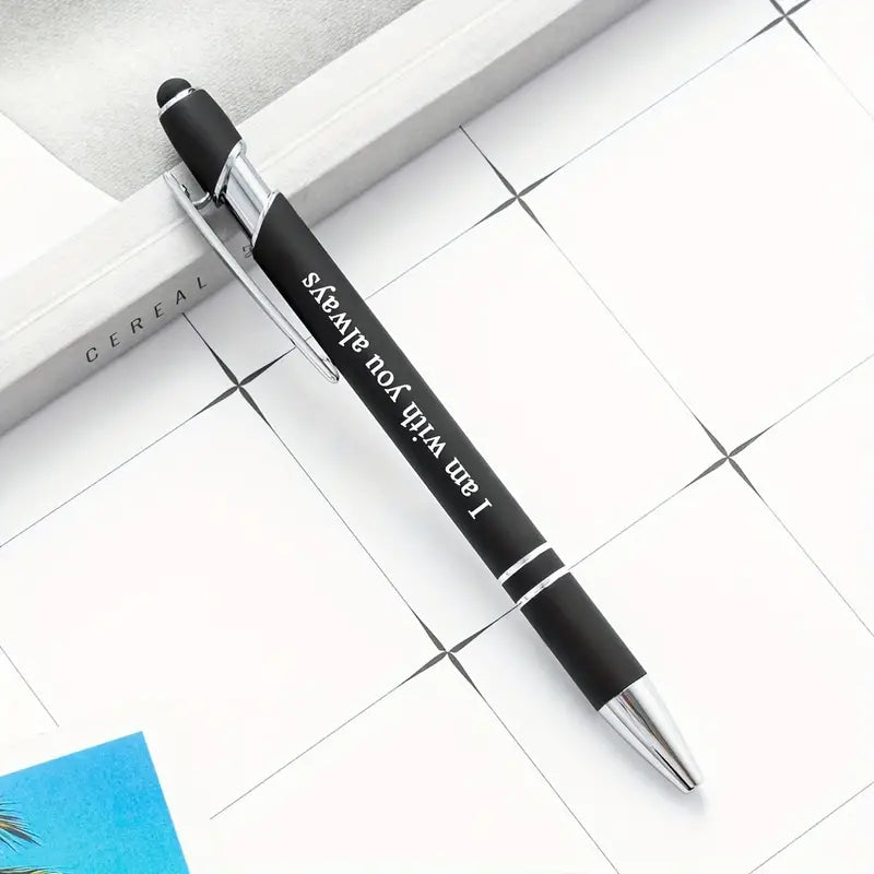 Premium Ballpoint Pen With Stylus Tip, Bible Verses Engraved, Smooth Writing, Each