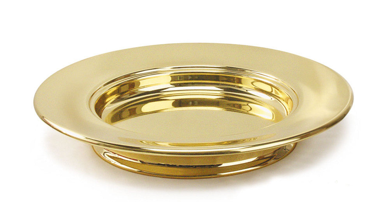 Communion Bread Plate Stacking - Gold tone
