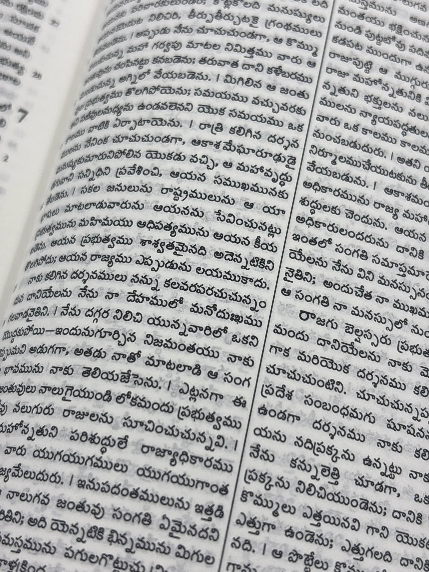 Telugu Holy Bible, Compact Edition, Black Vinyl with Zipper