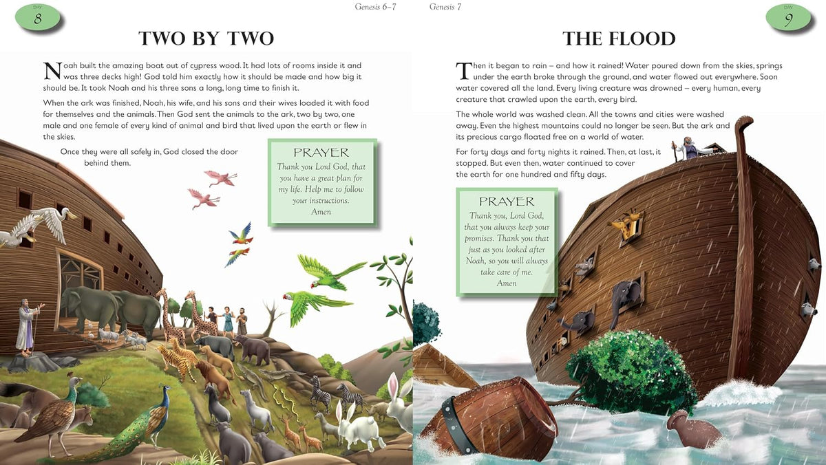 The Complete Illustrated Daily Verse and Prayer Bible for Kids