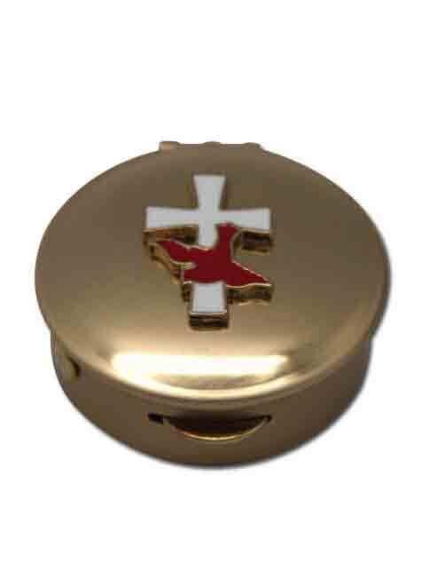 Pyx Small with Dove and Cross