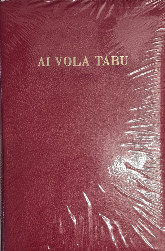 Fijian Bible – Ai Vola Tabu 1864 Imitation Leather Black/Burgundy Zip