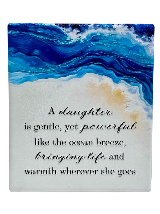 Wave Resin Plaque - Daughter