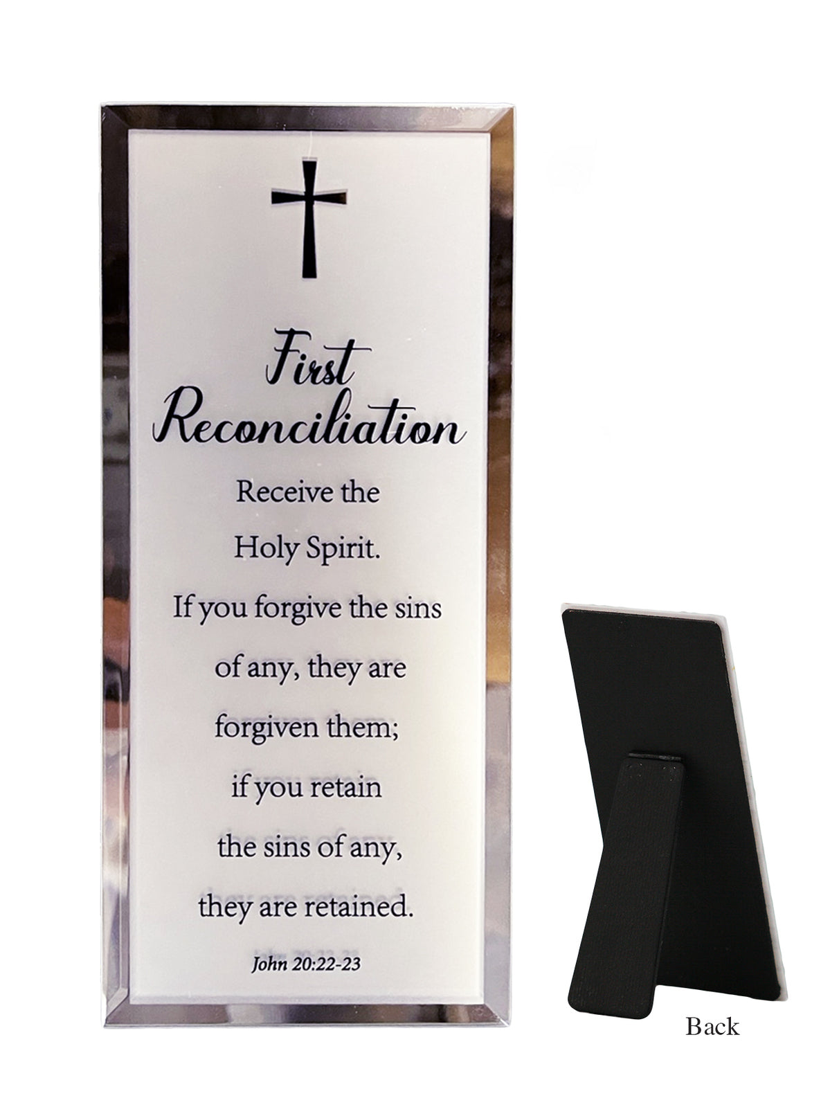 Mirror Plaque — First Reconciliation | Receive the Holy Spirit