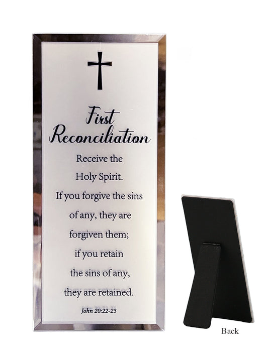 Mirror Plaque — First Reconciliation | Receive the Holy Spirit