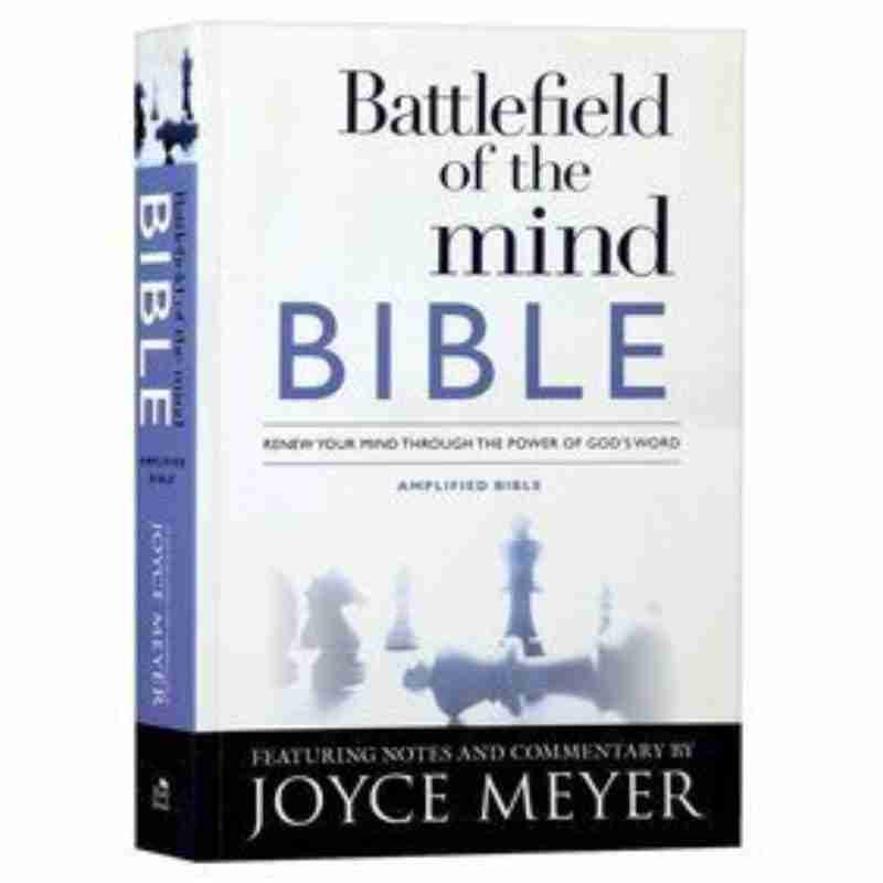 Amplified Battlefield of the Mind Bible - Joyce Meyer - Renew Your Mind Through the Power of God’s Word - Paperback