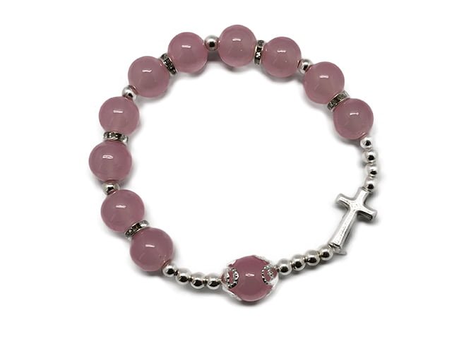 ROSARY BRACELET - 8MM PINK