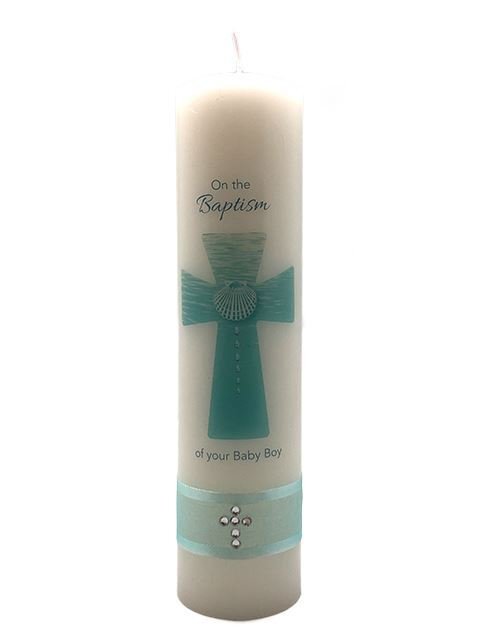 Baptism Candle for Baby Boy