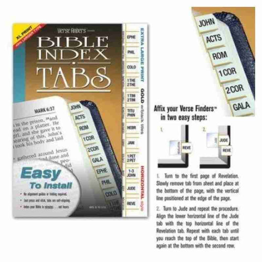 Bible Horizontal Tabs - Extra Large - Gold