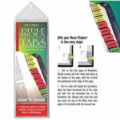 Bible Tabs – Horizontal Color Verse Finders