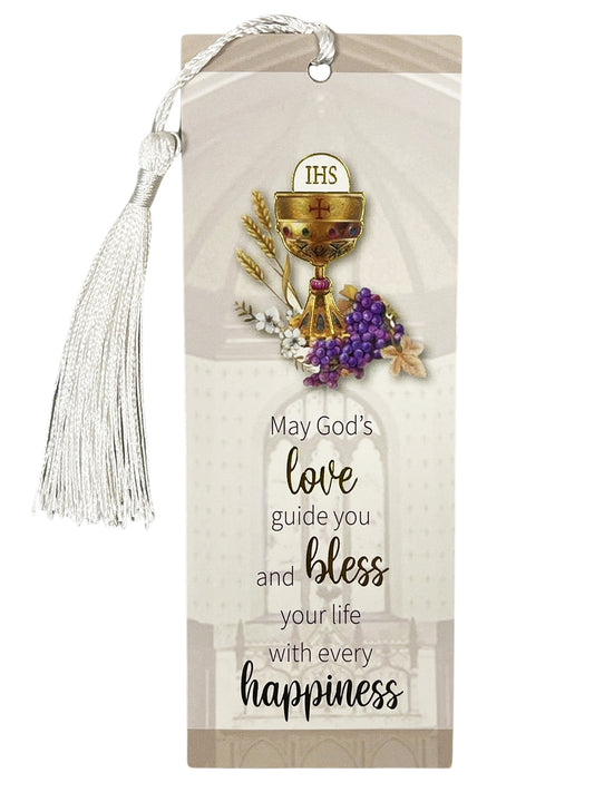 Bookmark Laminated with tassel - Communion