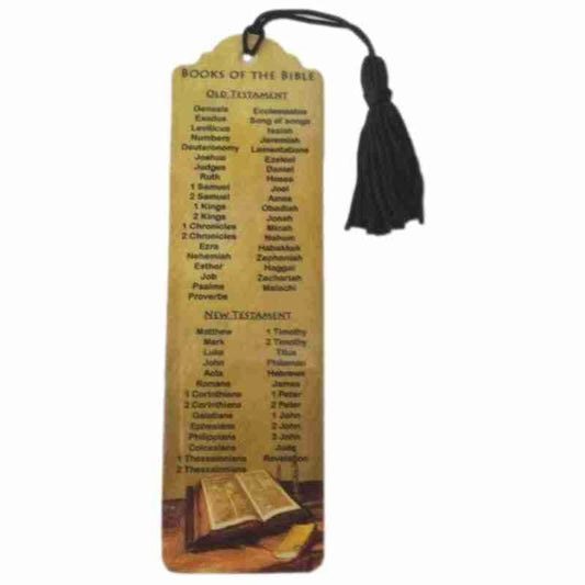 Bookmark, Tassel, Books of the Bible, Dark