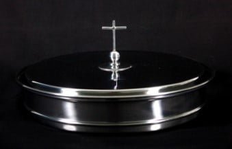 Communion Tray 40 or 32 Hole with Wafer Tray or Plastic Tray ,Silver