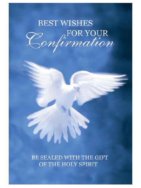 Catholic Confirmation 3D Greeting Card – Holy Spirit Dove