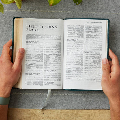 NRSV Catholic Edition Gift Bible, Teal LeatherSoft, Comfort Print