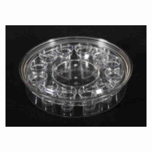 Communion Tray 40 or 32 Hole with Wafer Tray or Plastic Tray ,Silver