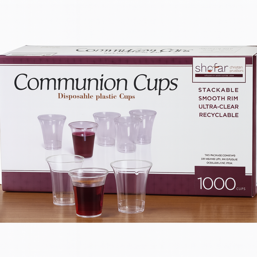 Communion Cups Disposable Recyclable for Church (Box Of 1000) H -3.5cm- Dia 3cm