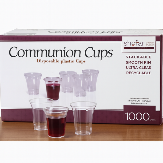 Communion Cups Disposable Recyclable for Church (Box Of 1000) H -3.5cm- Dia 3cm