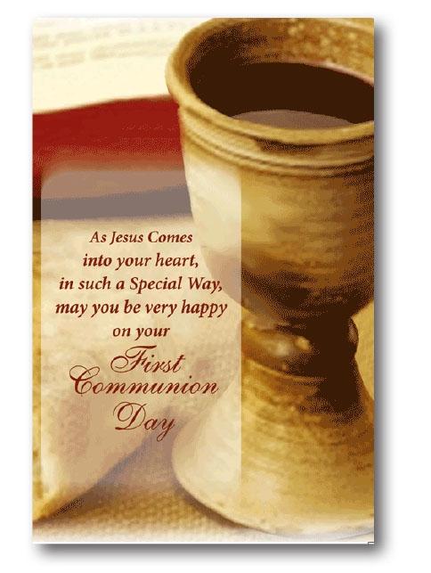 First Holy Communion 3D Greeting Card – Chalice Design