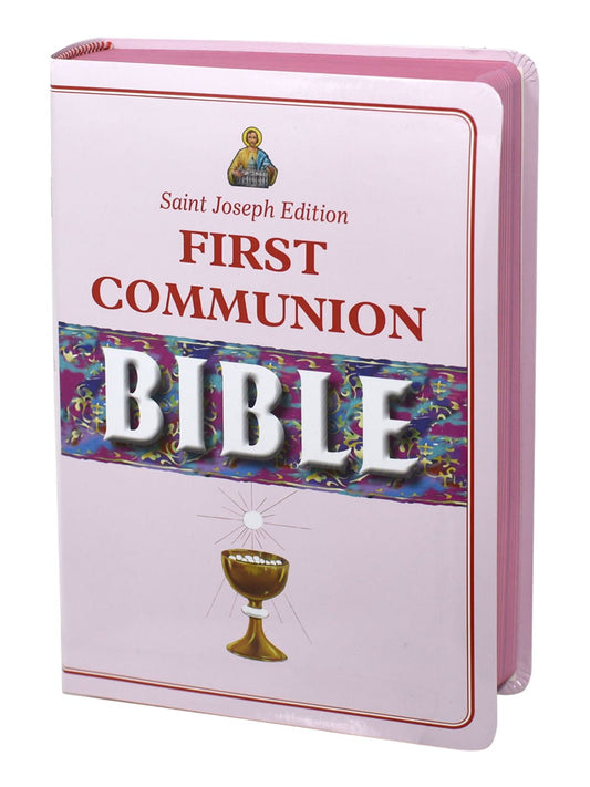 First Communion Bible - Pink