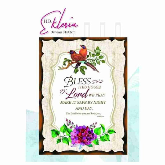 HD God Bless This House Sign 42x30cm