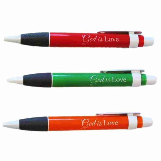 God is Love Pen Colours-Red,Blue,Green,Orange Each