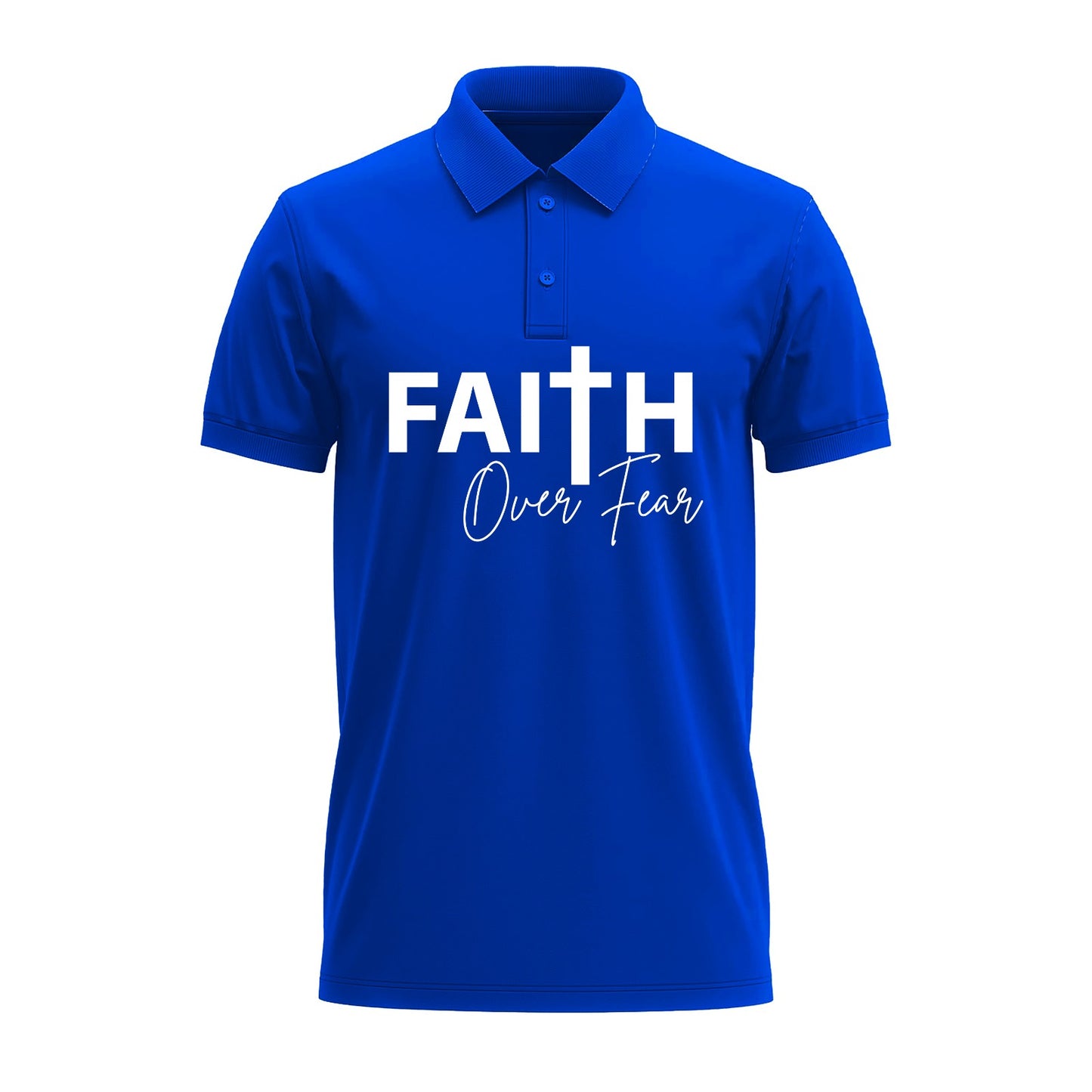 Polo T- Shirt -Faith   and John 3:16 and Jesus