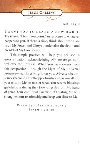 Jesus Calling: Enjoying Peace in His Presence By: Sarah Young
