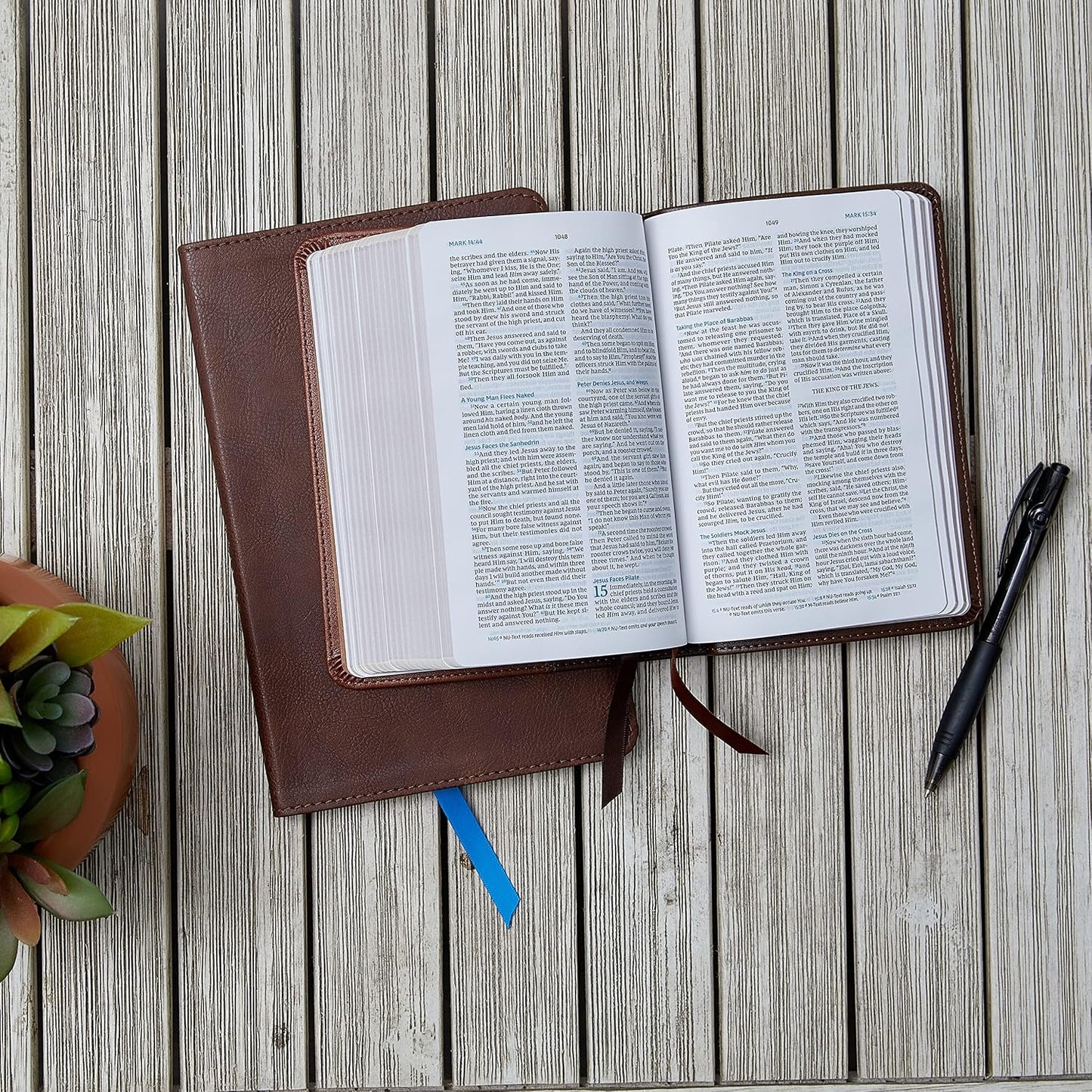 KJV Compact Bible, Maclaren Series, Brown Leather Soft, Comfort Print