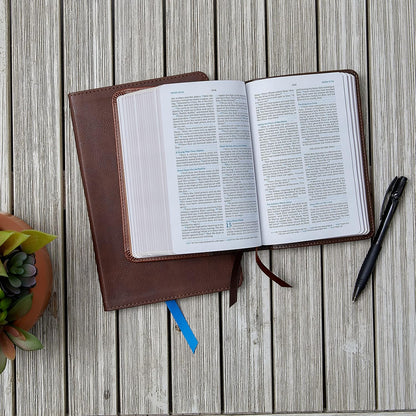 KJV Compact Bible, Maclaren Series, Brown Leather Soft, Comfort Print