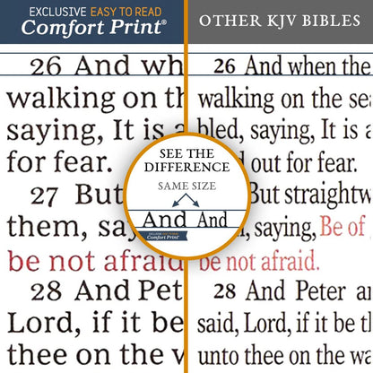 KJV Compact Bible, Maclaren Series, Brown Leather Soft, Comfort Print