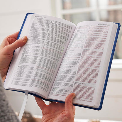 KJV Holy Bible, Ultra Thinline, Brown LeatherSoft, Red Letter, Comfort Print