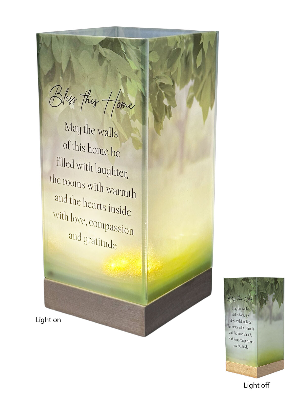 LED Light Lamp - Bless This House- 80 x 80 x 155mm high