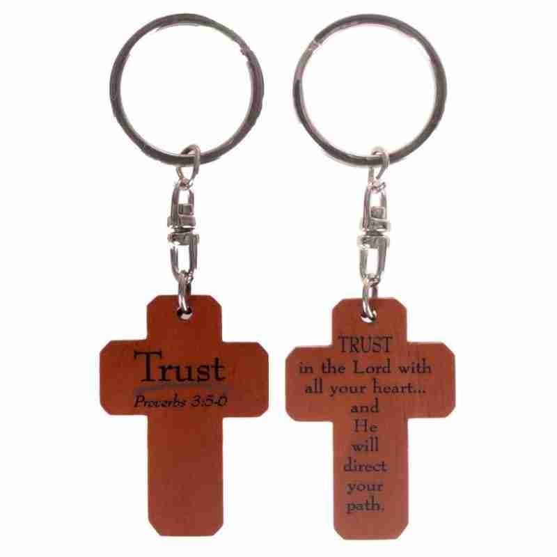 Mahogany Keyring Trust Cross