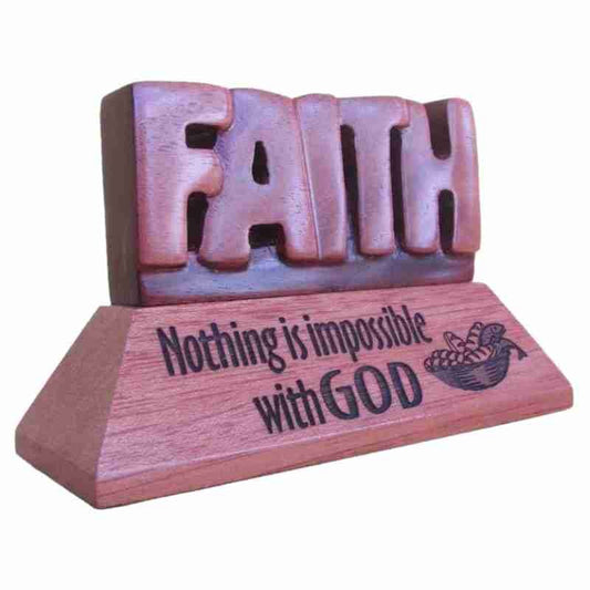 Desk Top Plaque - Faith