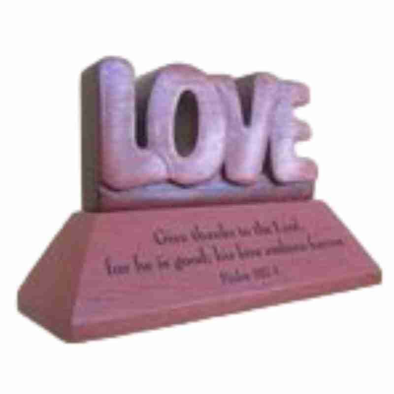 Desk Top Plaque - Love