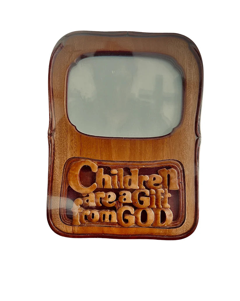 Mahogany Photo Frame - Children Are a Gift From God