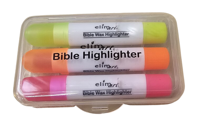 Mini Wax Bible Highlighters 3 Pack