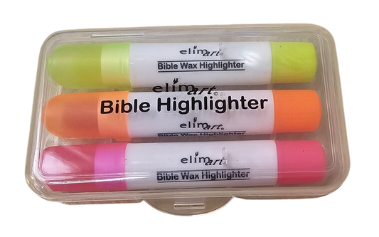 Mini Wax Bible Highlighters 3 Pack
