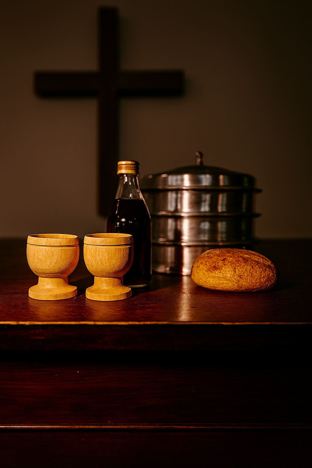 Mini Olive Wood Communion Cup from Israel: H-4cm Dia-3cm – Shofar ...