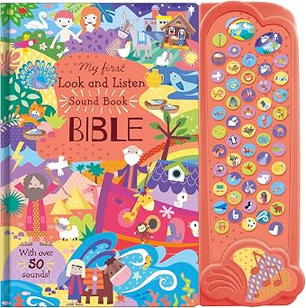 Bible Stories learning pen board book with green light-up sound pen and colourful Noah's Ark cover