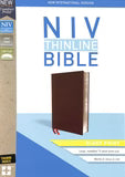 NIV Thin line Bible Giant Print Burgundy Indexed (Red Letter Edition)